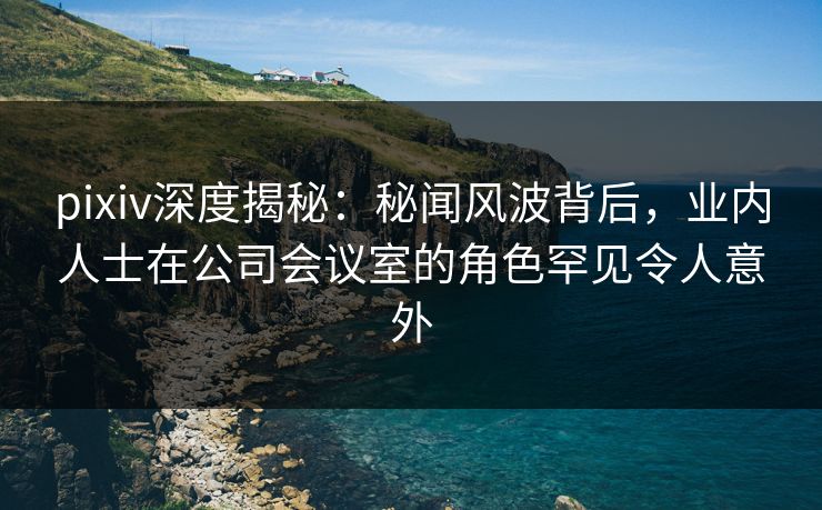 pixiv深度揭秘：秘闻风波背后，业内人士在公司会议室的角色罕见令人意外